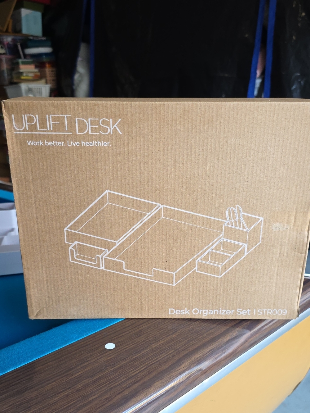 White Desk Organizer Set - 5-Piece Home Office Organizer
